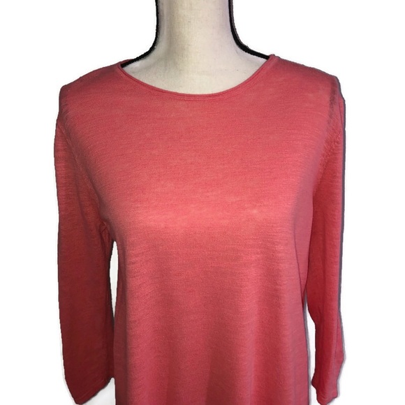 J. Jill Coral Lightweight Pullover Sweater | Size Medium - Picture 2 of 10